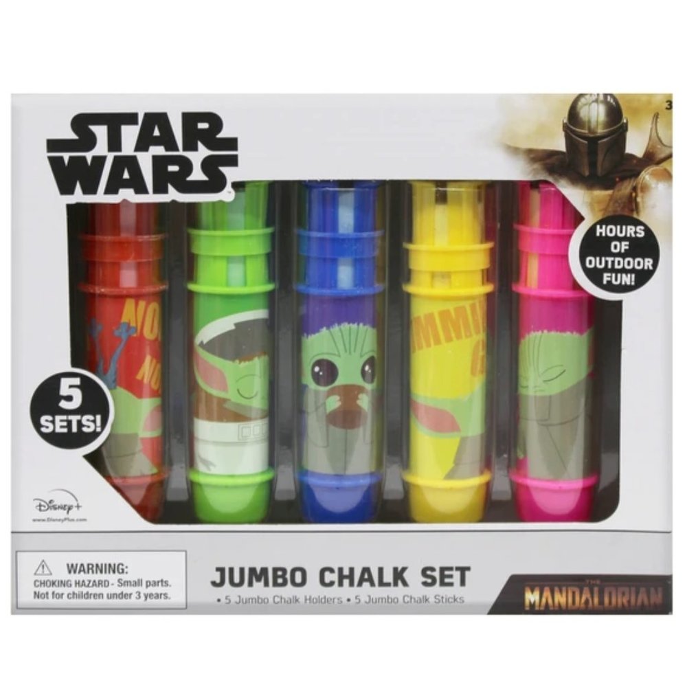 Star Wars Mandalorian Jumbo Chalk Set Baby Yoda Grogu